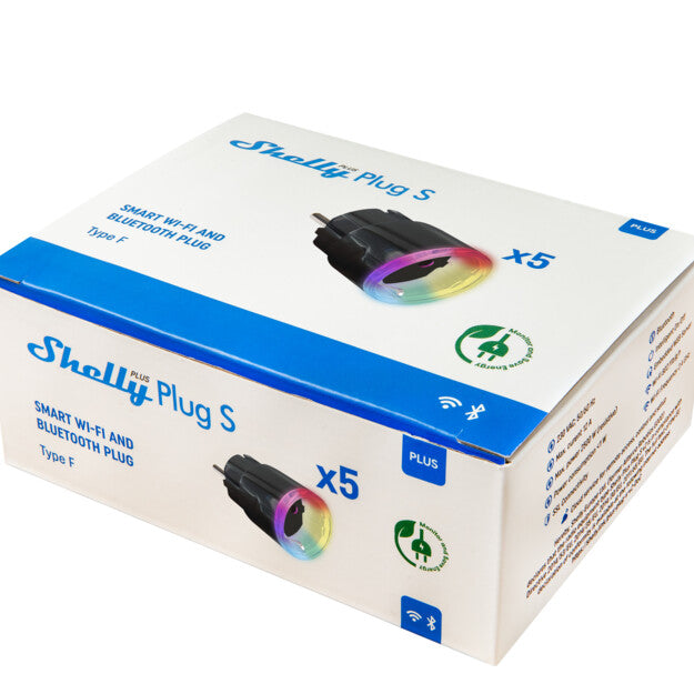 Shelly Plus 智能插座 S 黑色 x5