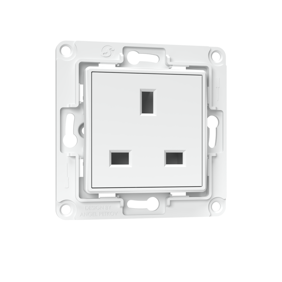 Shelly Wall Socket UK 白色