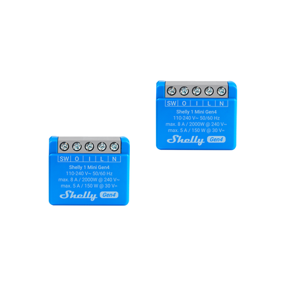 Shelly 1 Mini Gen4 2件装