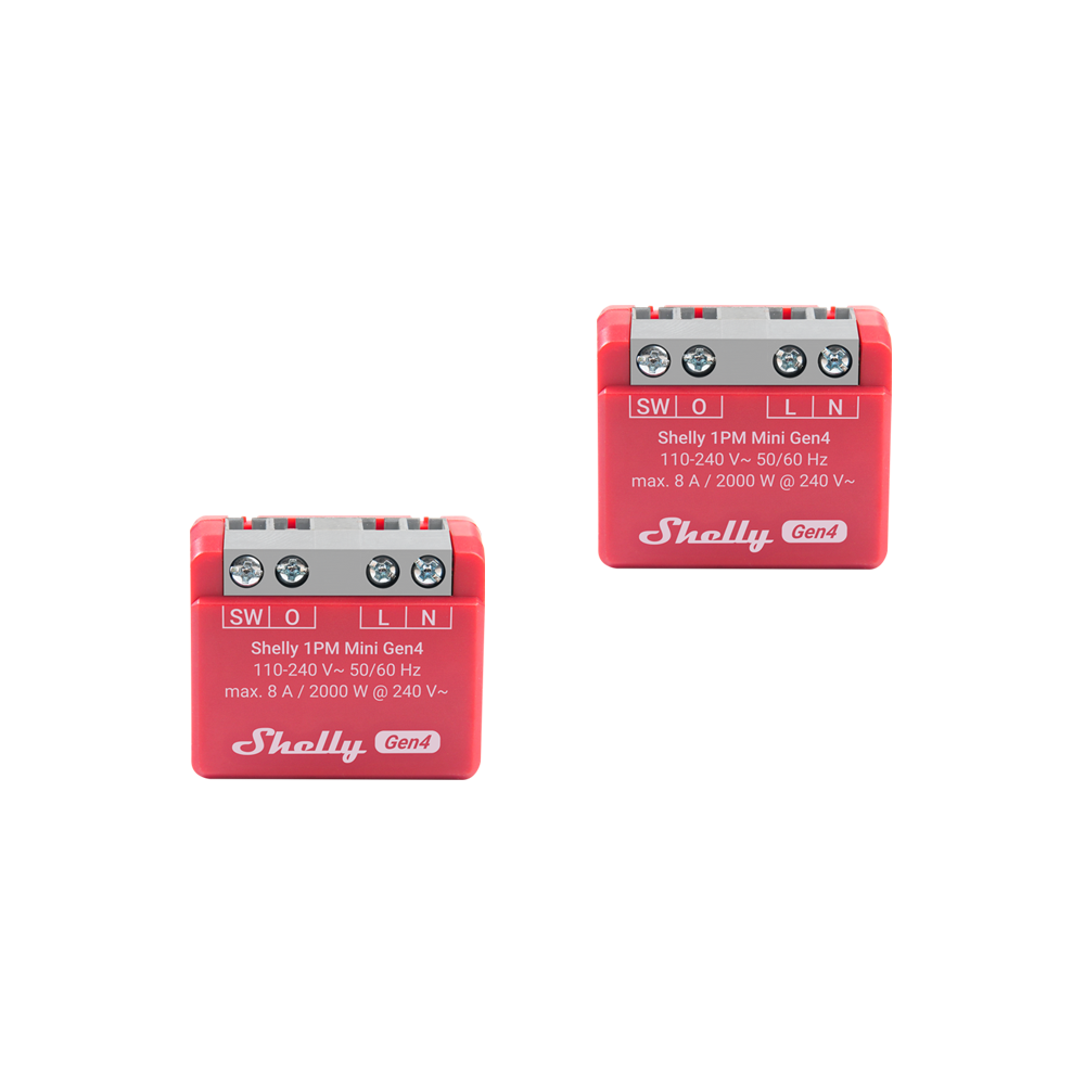 Shelly 1PM Mini Gen4 两件装