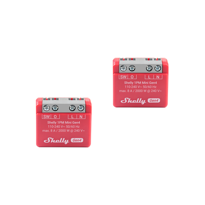 Shelly 1PM Mini Gen4 两件装