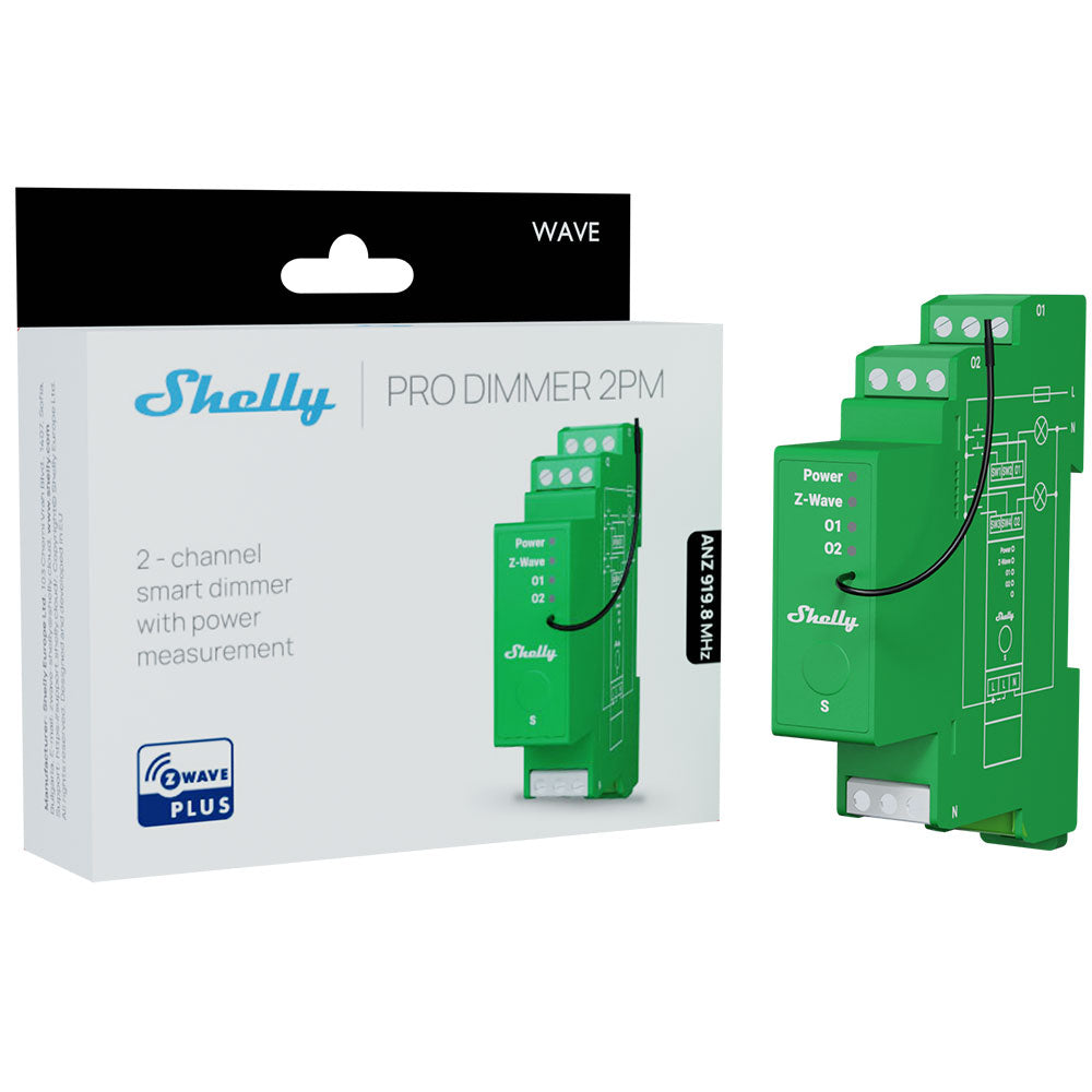 Shelly Wave Pro Dimmer 2PM ANZ