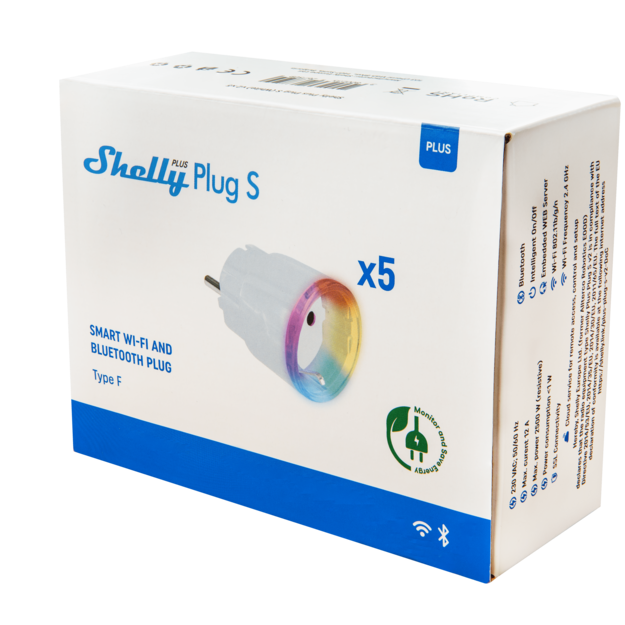 Shelly Plus Plug S White x5