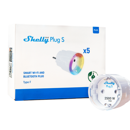 Shelly Plus 智能插座 S 白色 x5