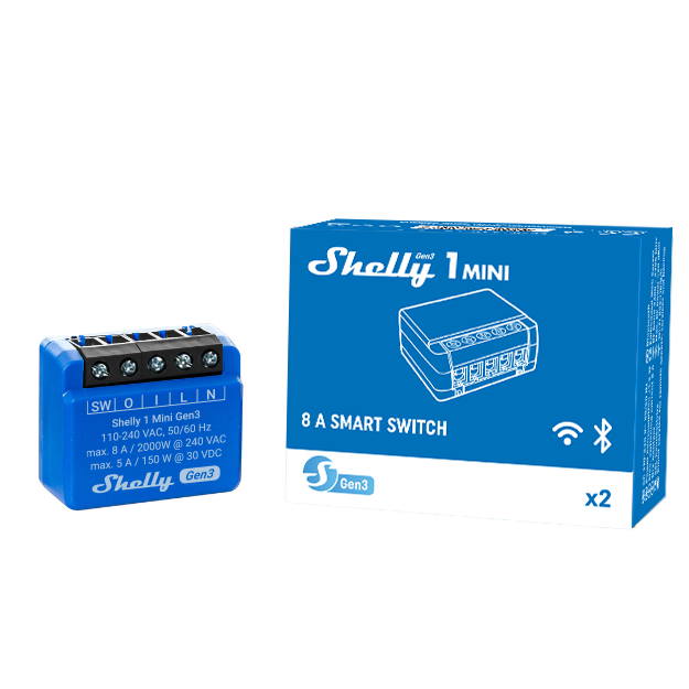 Shelly 1 Mini Gen3 列表