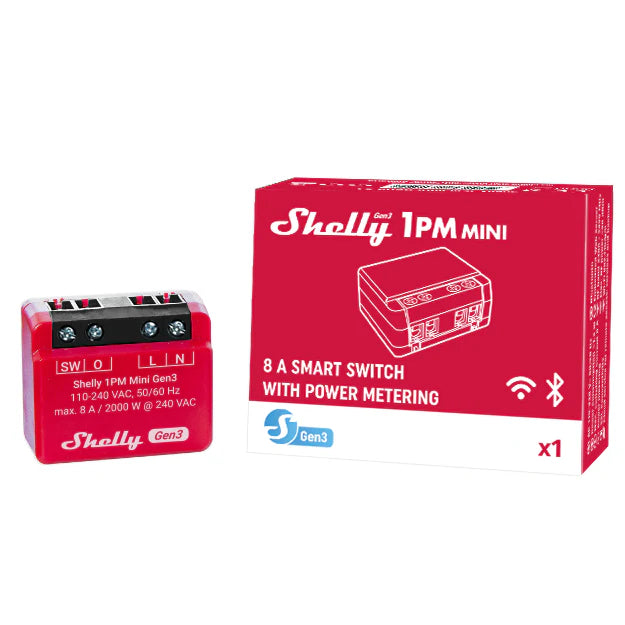 Shelly 1PM Mini Gen3 列表
