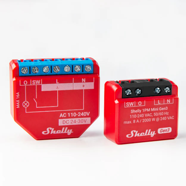 Shelly 1PM Mini Gen3 列表