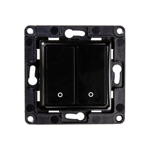 Shelly Wall Switch with 2 Buttons Black