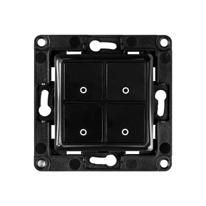 Shelly Wall Switch with 4 Buttons Black