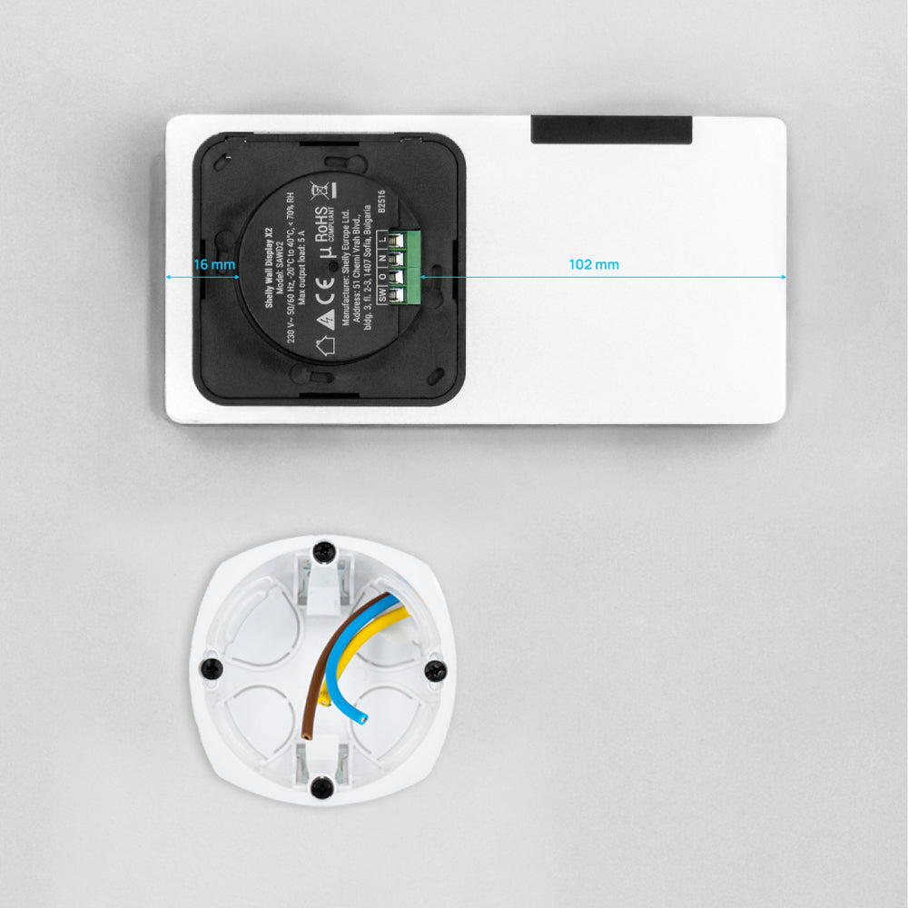 Shelly Wall Display X2(BL)+BLU HT(black)