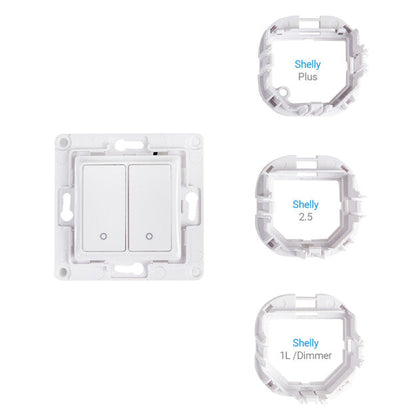 Shelly Wall Switch with 2 Buttons 白色